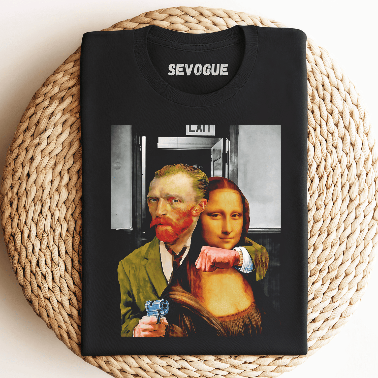 Mona Lisa Van Gogh Hostage Unisex Tee, Sweatshirt & Hoodie