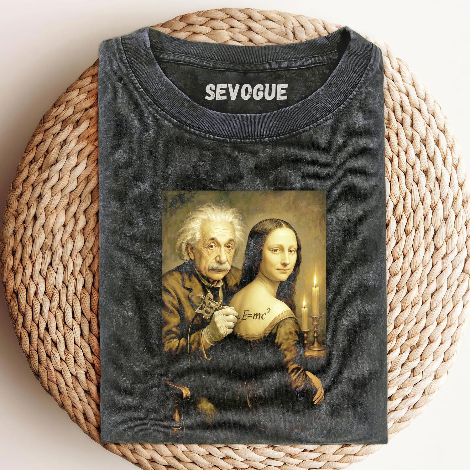 Mona Lisa & Einstein Unisex Tee, Sweatshirt & Hoodie