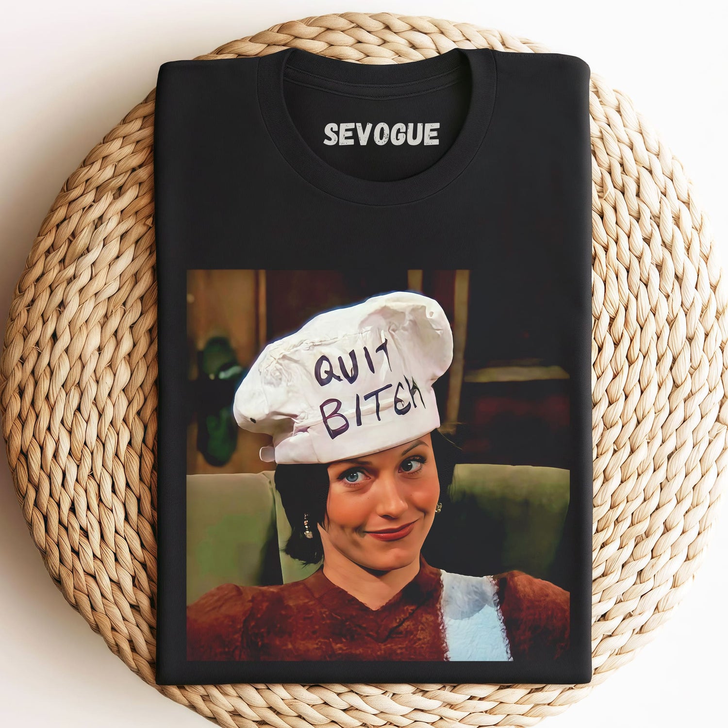 Monica Geller Wearing A Hat Unisex Tee, Sweatshirt & Hoodie