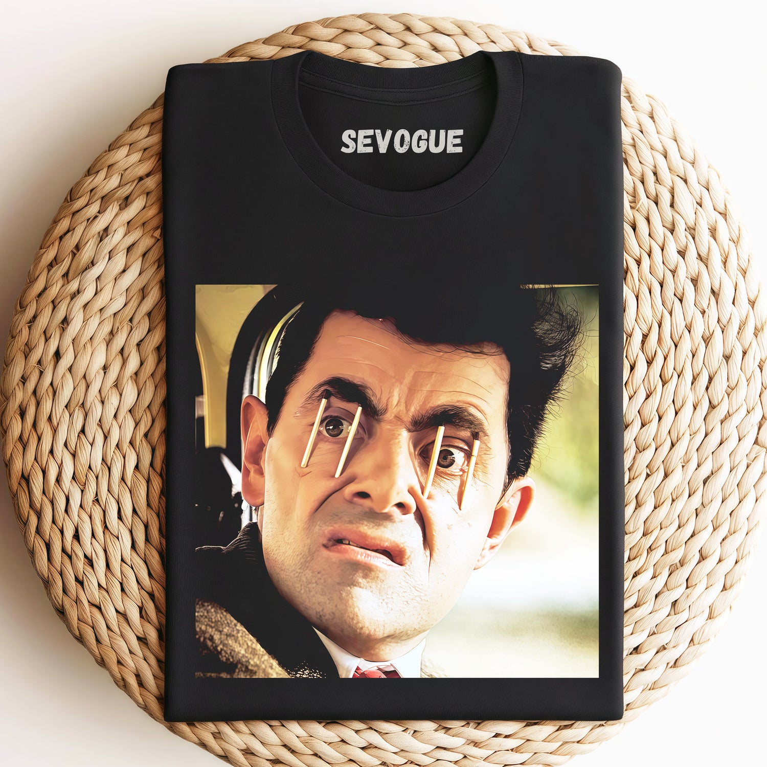 Mr. Bean With His Eyes Open Unisex Tee, Sweatshirt & Hoodie