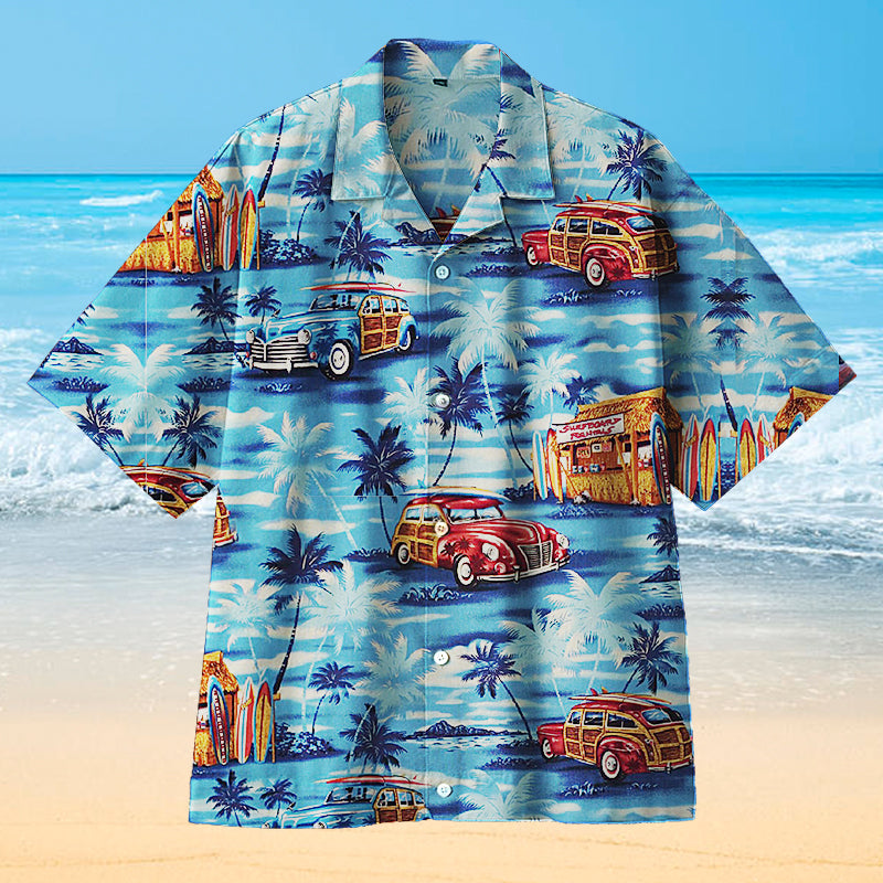 My Classic Car Takes Me To The beach Universal Hawaiian shirt