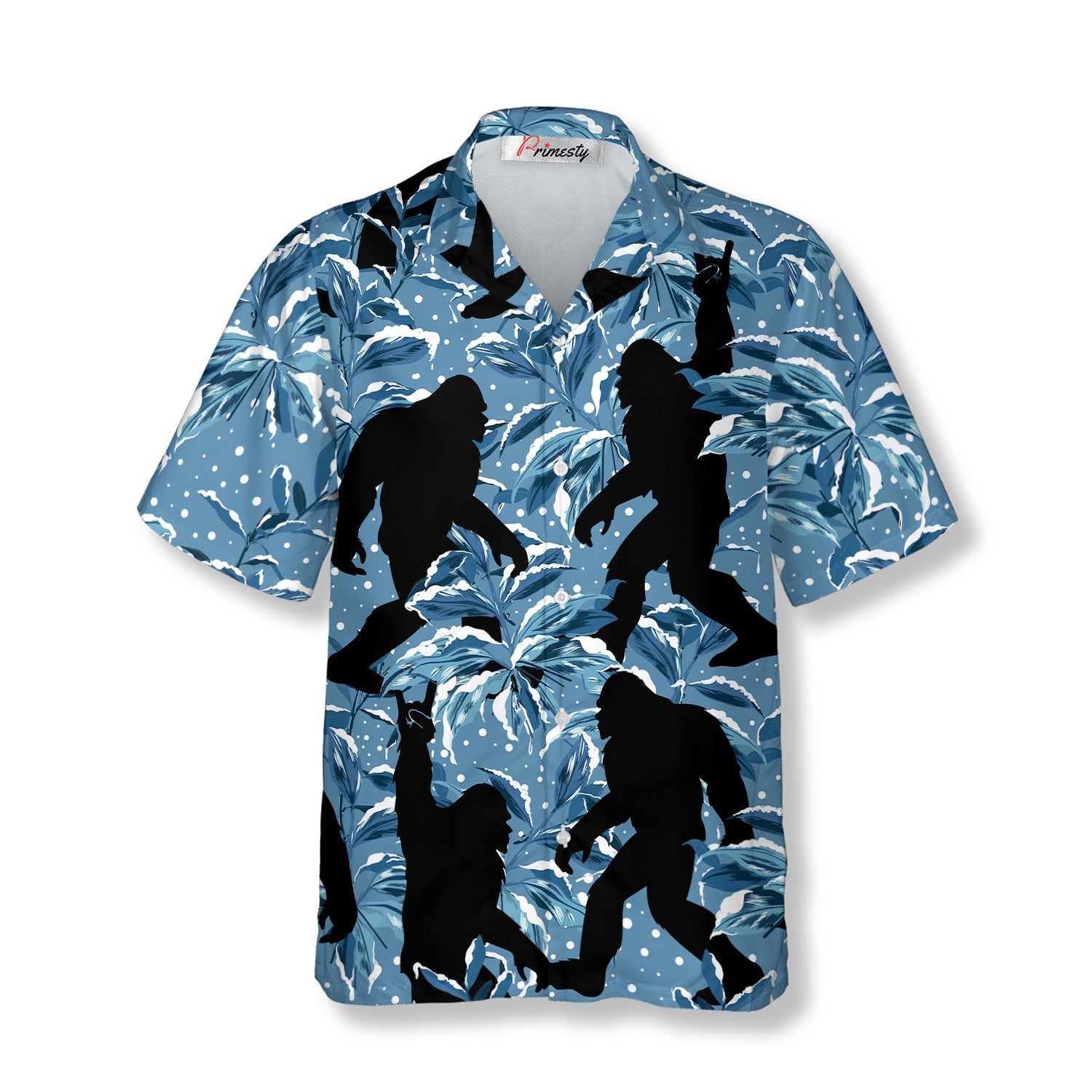Mysterious Silhouette Bigfoot Hawaiian Shirts