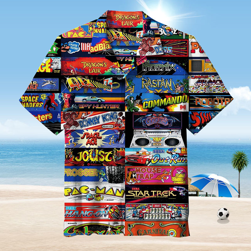 Nintendo Games Unisex Hawaiian Shirt