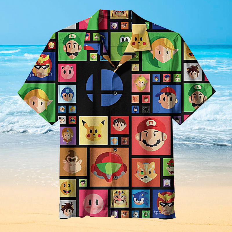 Nintendo Universal Hawaiian Shirt