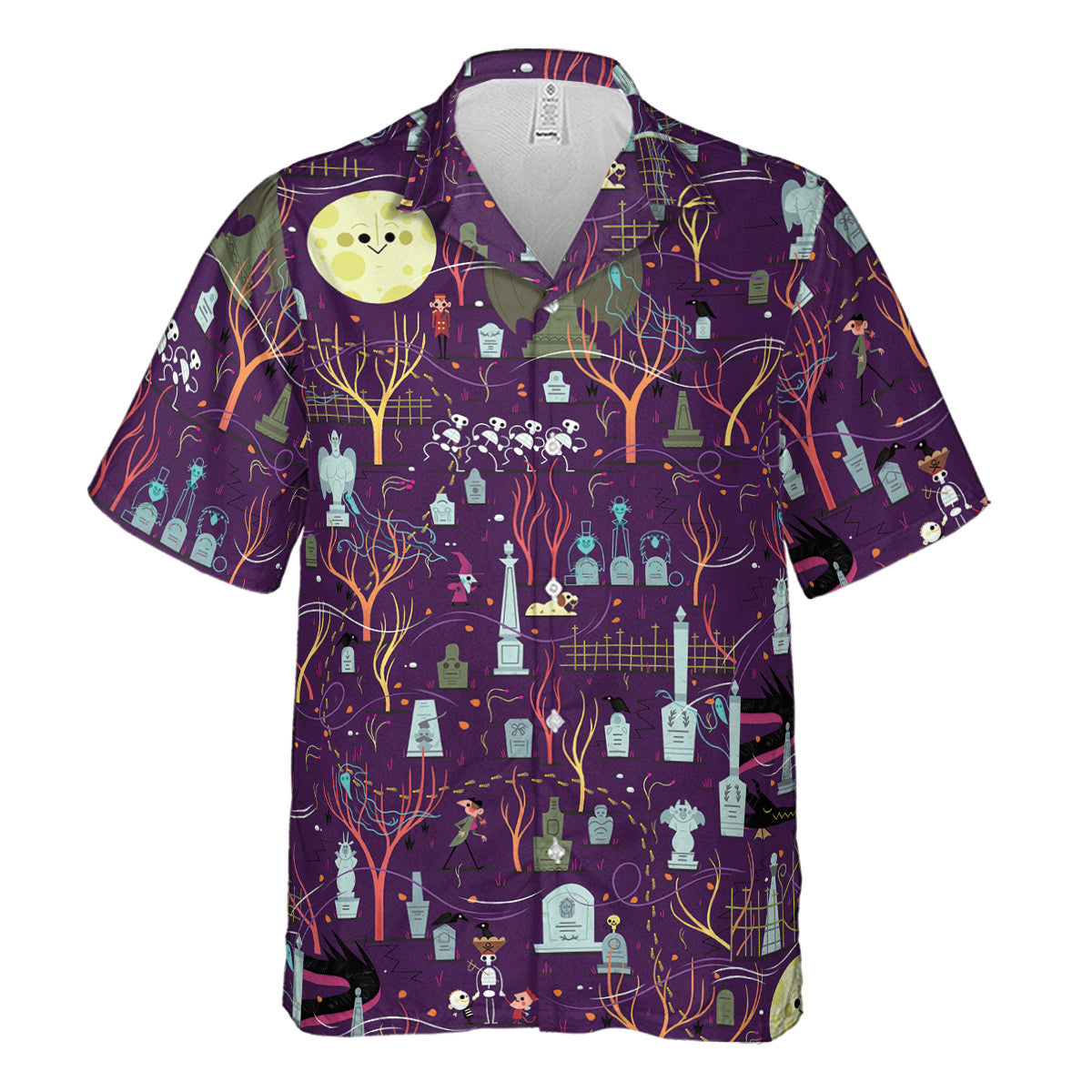 Nostalgic 80s 90s Spooky Scene Hawaiian Shirt