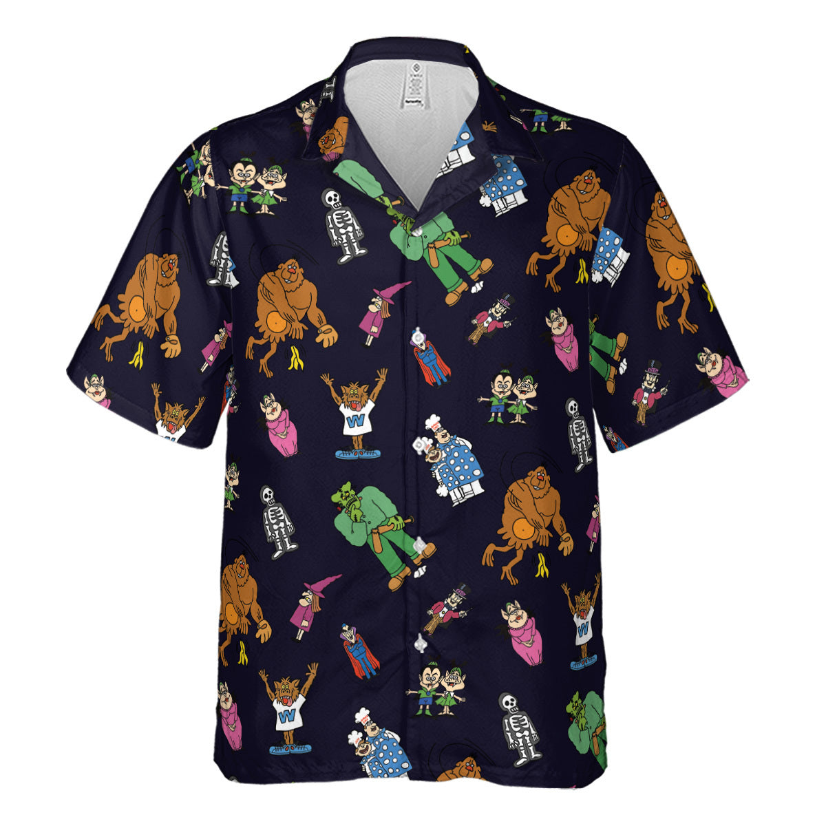Nostalgic Food Mascots Burger Chef Hawaiian Shirt
