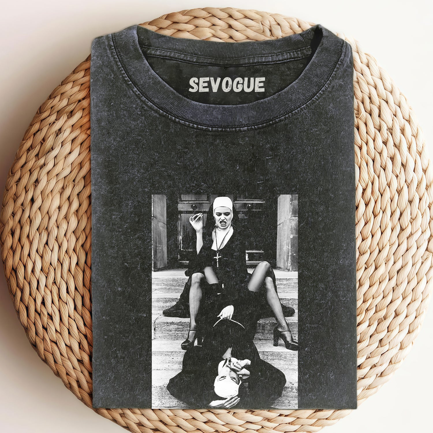 Nun Smoking A Cigar Unisex Tee, Sweatshirt & Hoodi