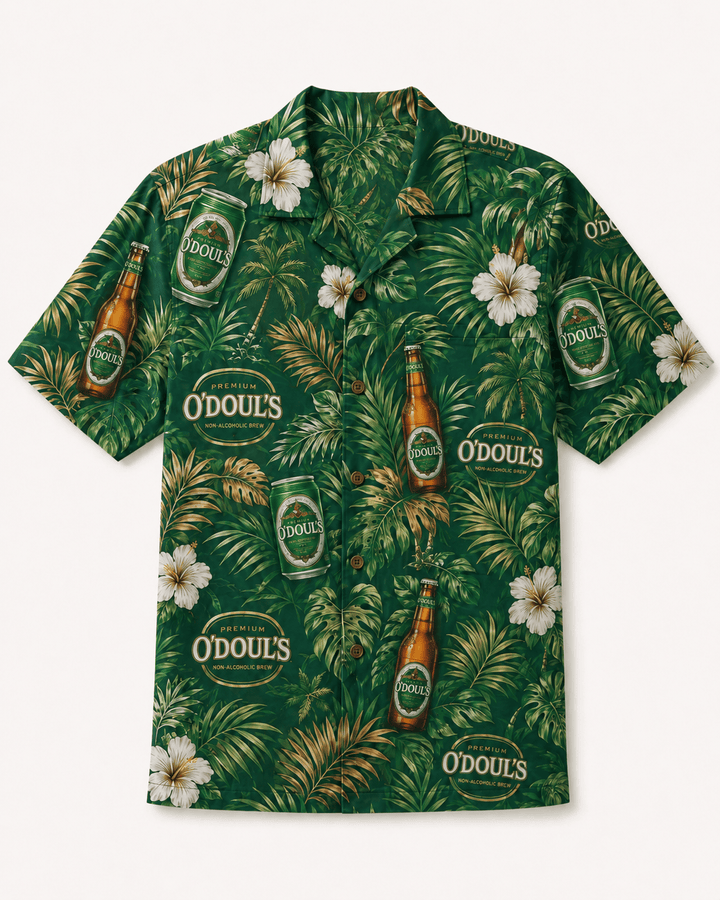 O’Doul’s Tropical Green Hawaiian Shirt
