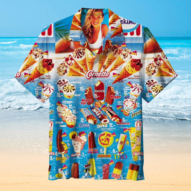 Oh, those old summers, those old ice creams Unisex Hawaiian Shirt