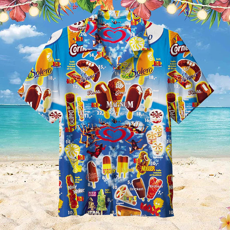 Oh, those old summers, those old ice creams Unisex Hawaiian Shirt