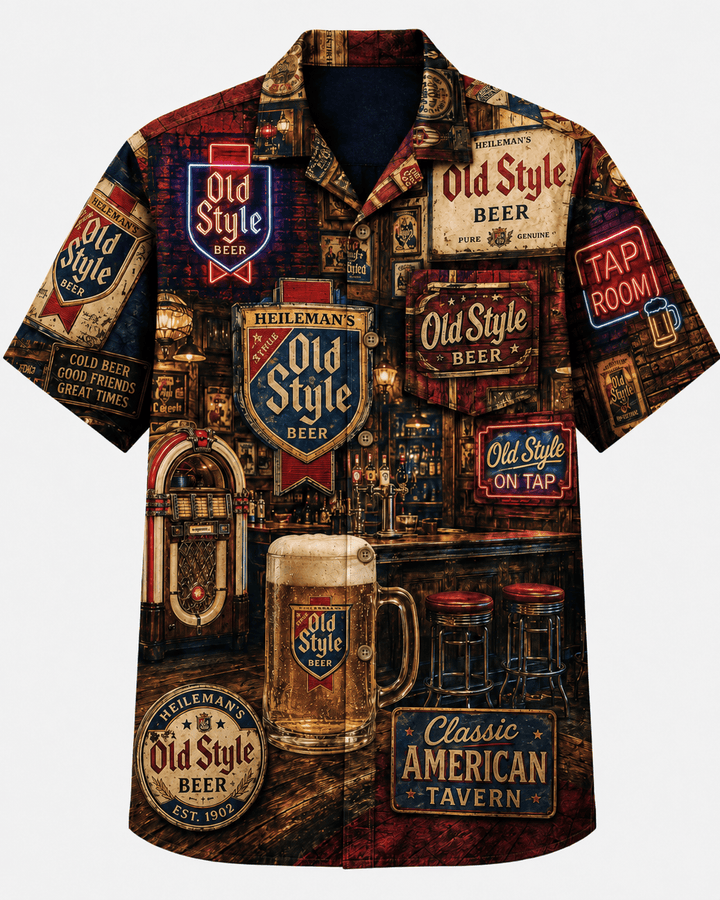 Old Style Beer Classic American Tavern Hawaiian Shirt