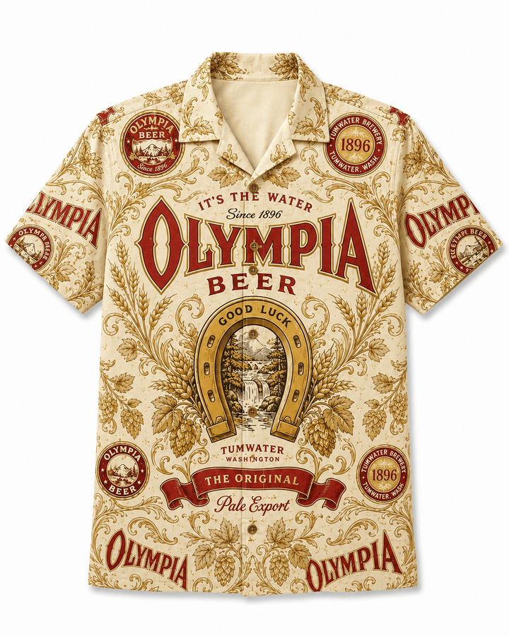 Olympia Beer Good Luck Hawaiian Shirt