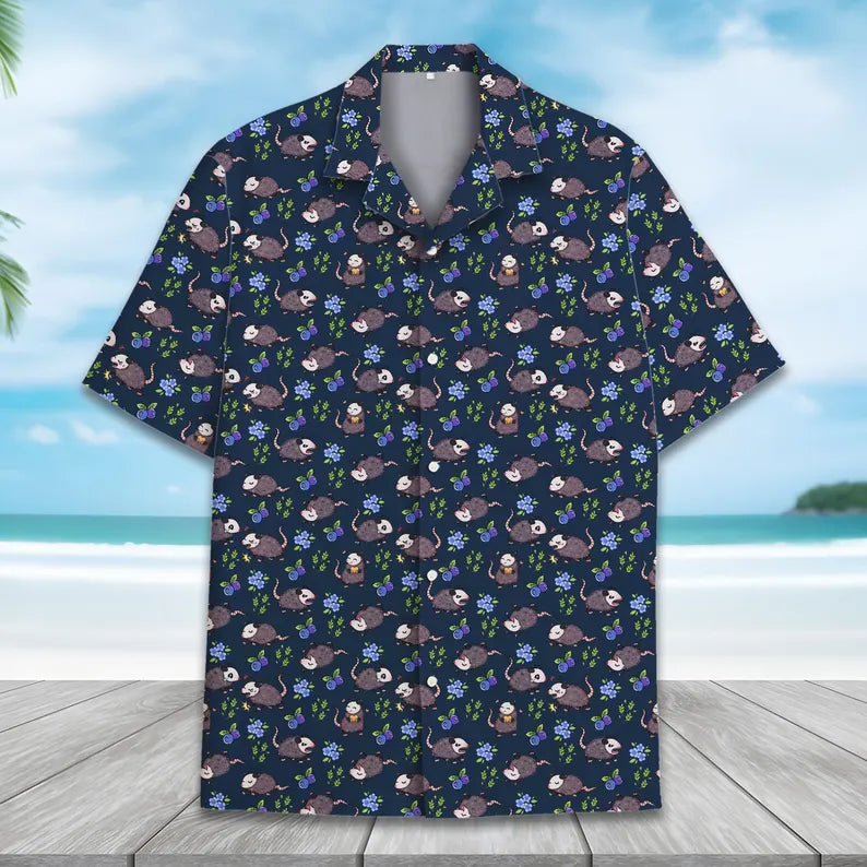 Opossum Hawaiian Shirt Unisex, Funny Possum Shirt Button Up
