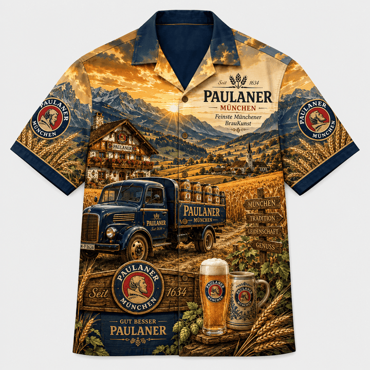 Paulaner Landbrauerei-Hawaiihemd Hawaiian Shirt
