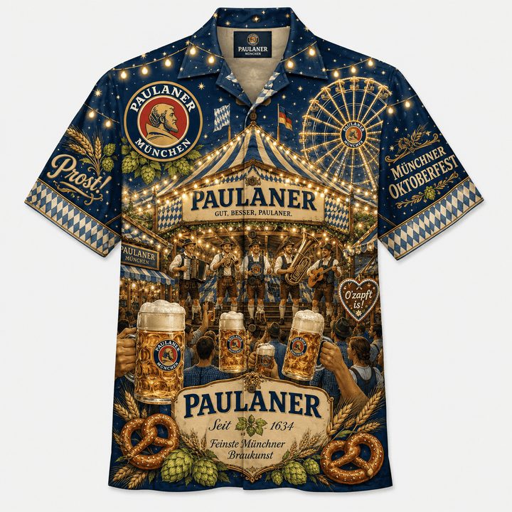 Paulaner Oktoberfest-Hawaiihemd Hawaiian Shirt