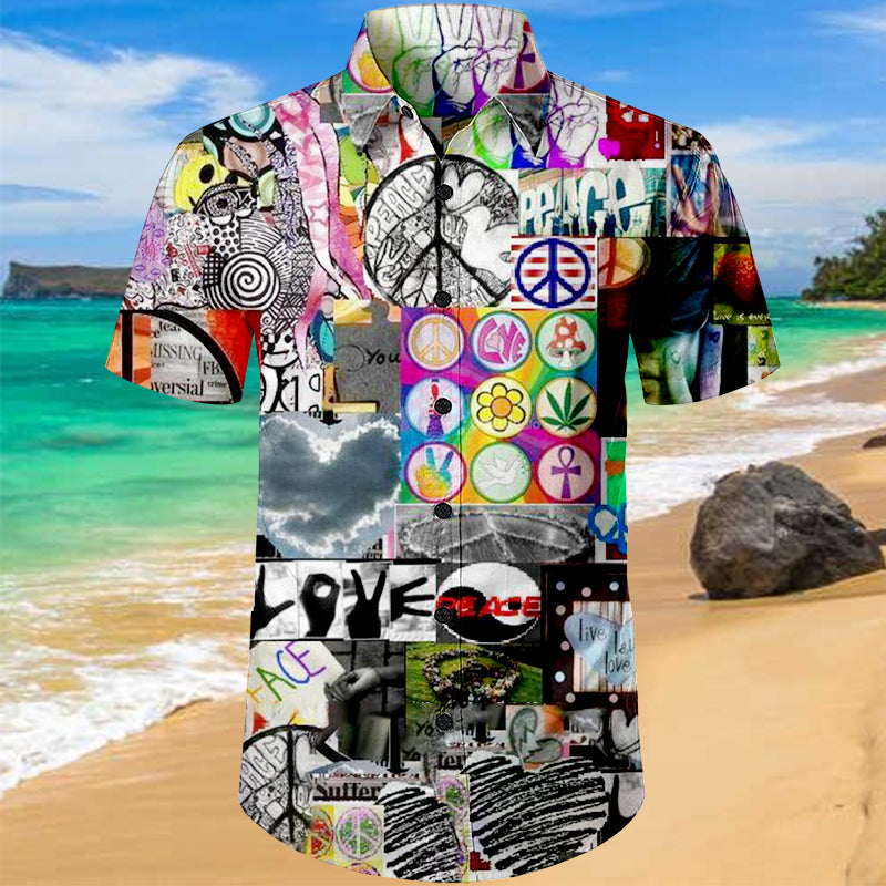 Peace & Love Revolution |Unisex Hawaiian Shirt
