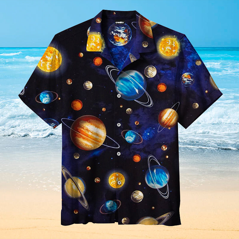 Planets and planets Universal Hawaiian Shirt