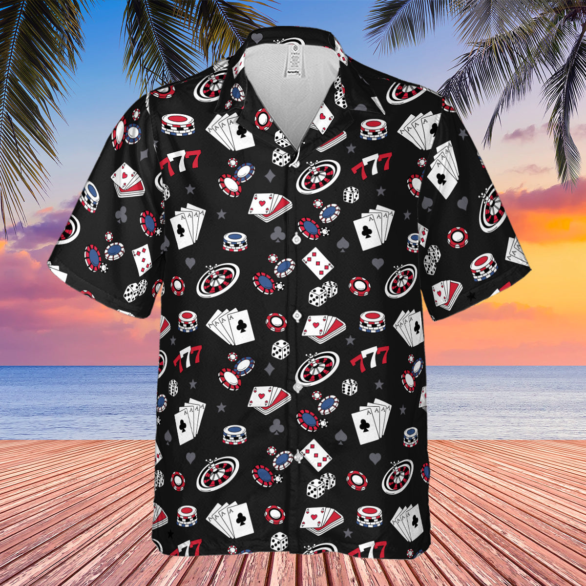 Poker Texas Hold'em Hawaiian Shirt