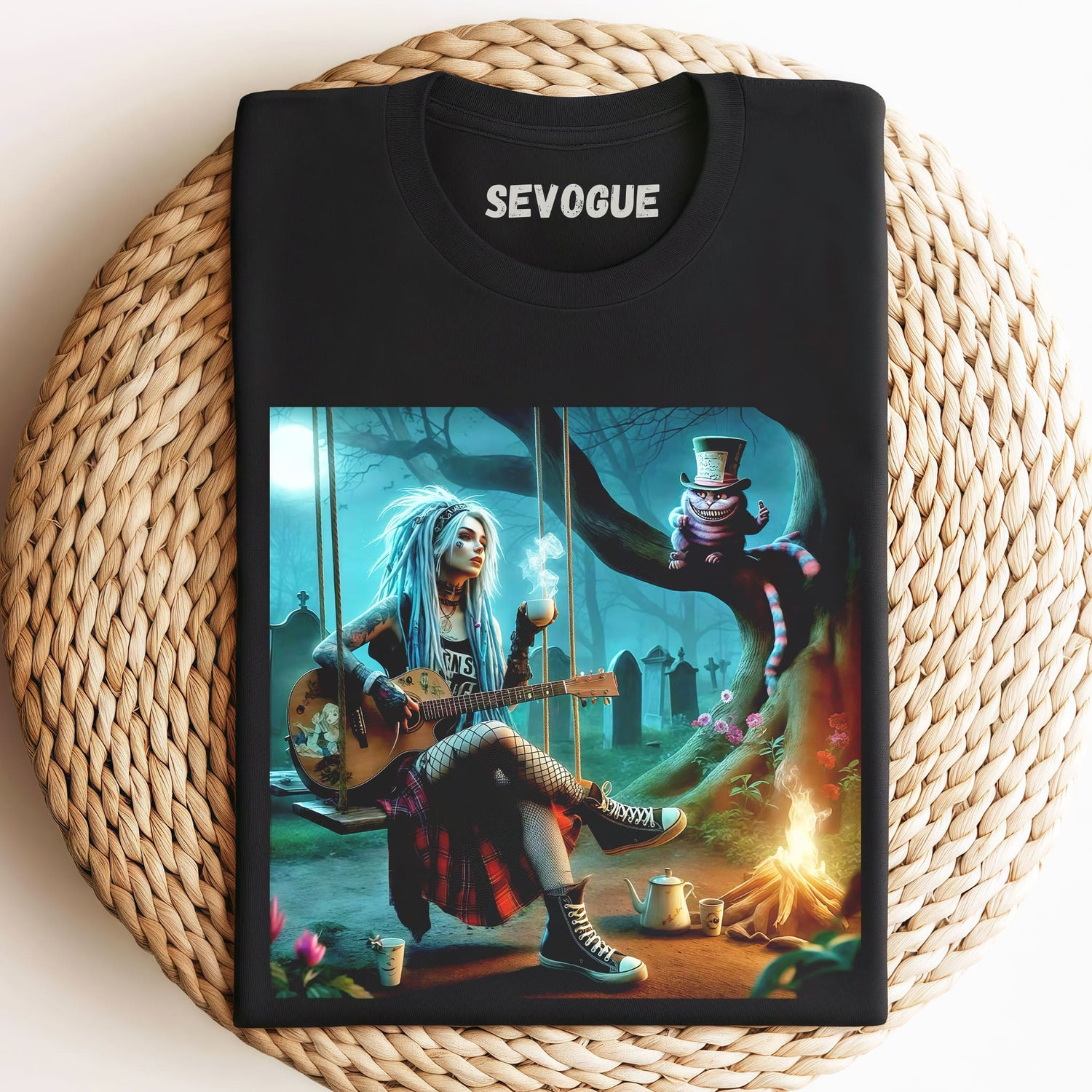 Princess Playing Guitar Unisex Tee, Sweatshirt & Hoodie