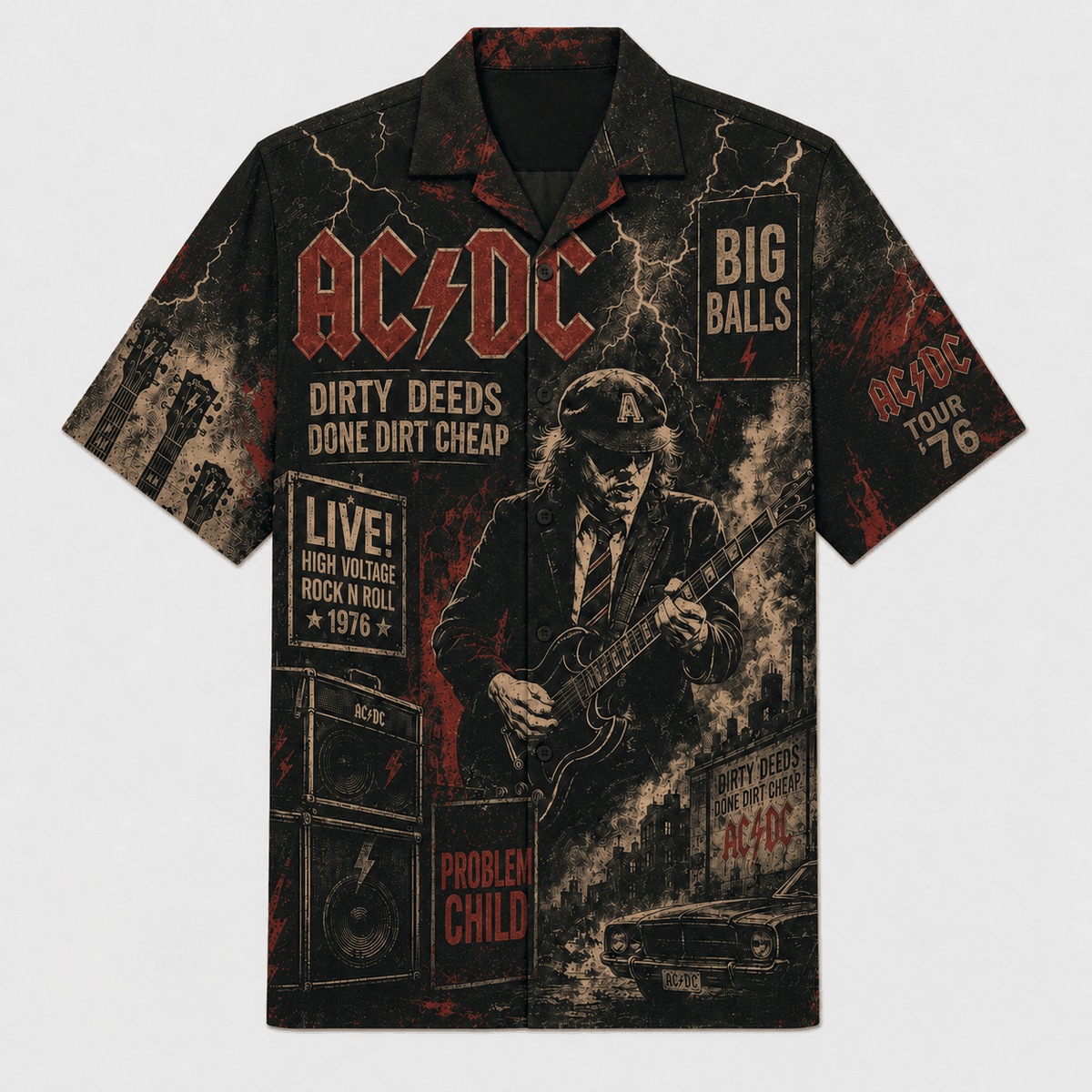 Problem Child Vintage Rock Hawaiian Shirt
