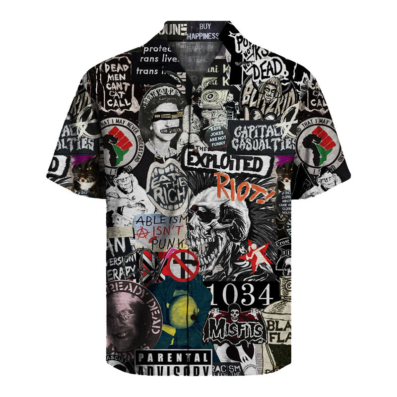 Punk Rock Unisex Hawaiian Shirt