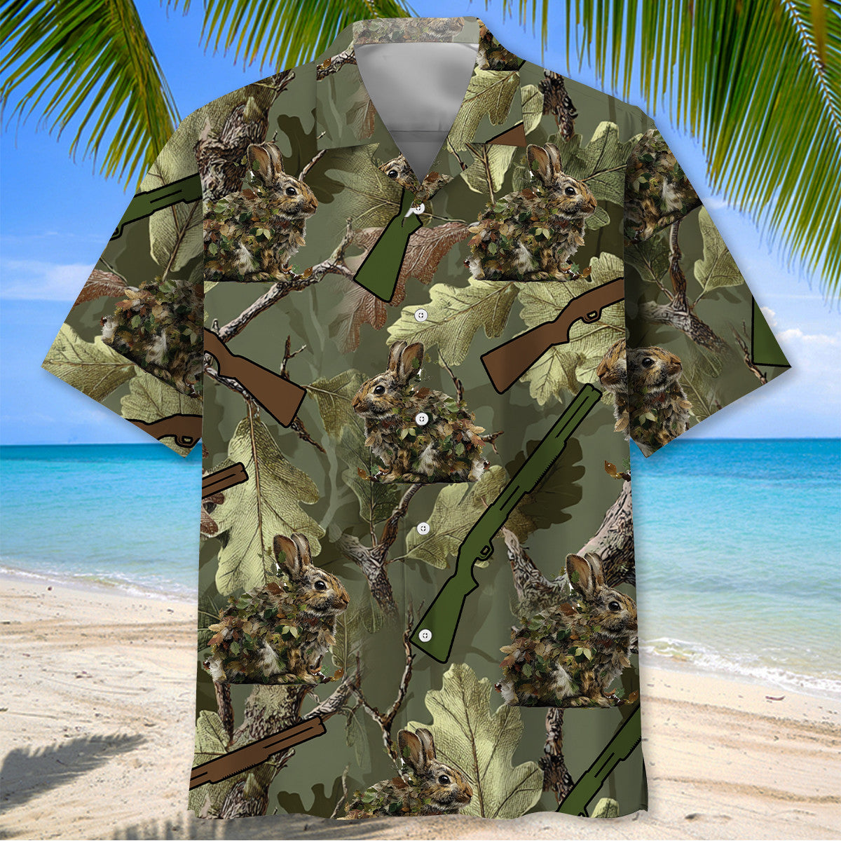 Rabbit Hunting Hawaiian Shirt