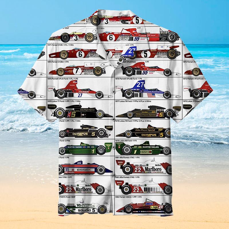 Racing Car Unisex Hawaiian Shirt