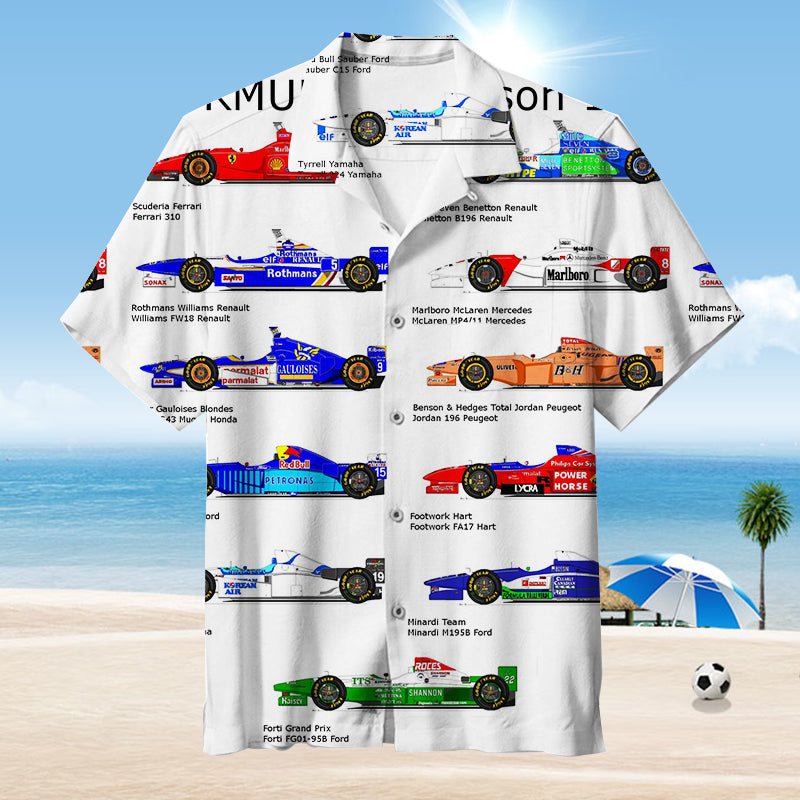 Racing Car Unisex Hawaiian Shirt