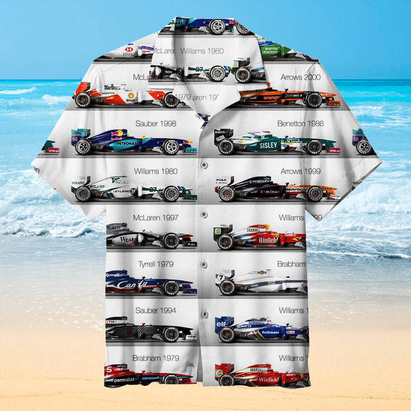 Racing Car Unisex Hawaiian Shirt