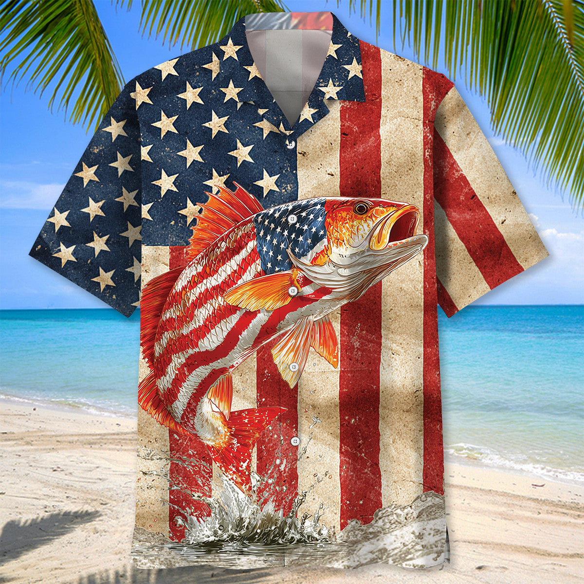 Redfish USA Hawaiian Shirt