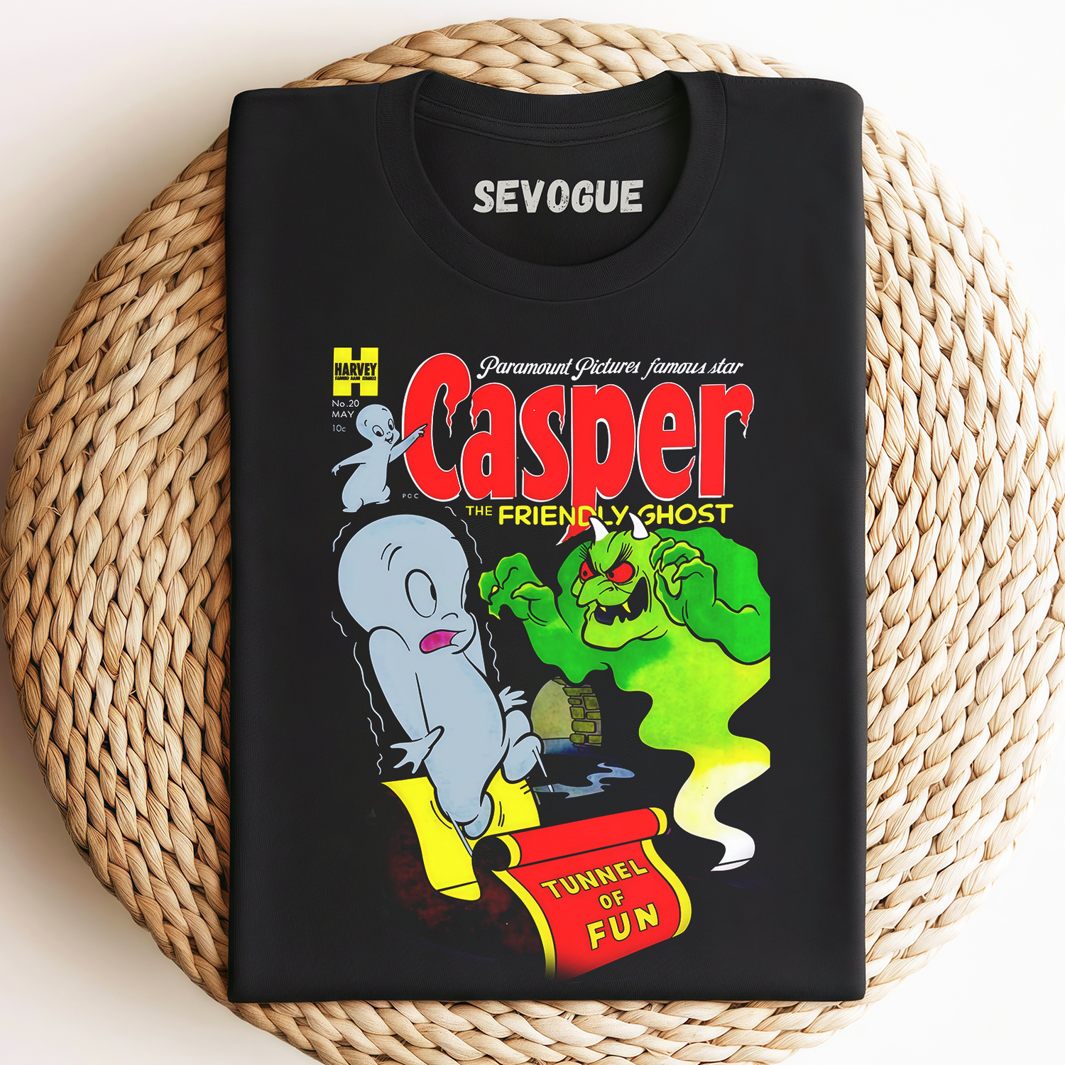 Retro 90s Casper The Friendly Ghost Halloween Spooky Halloween Unisex Tee, Sweatshirt & Hoodie