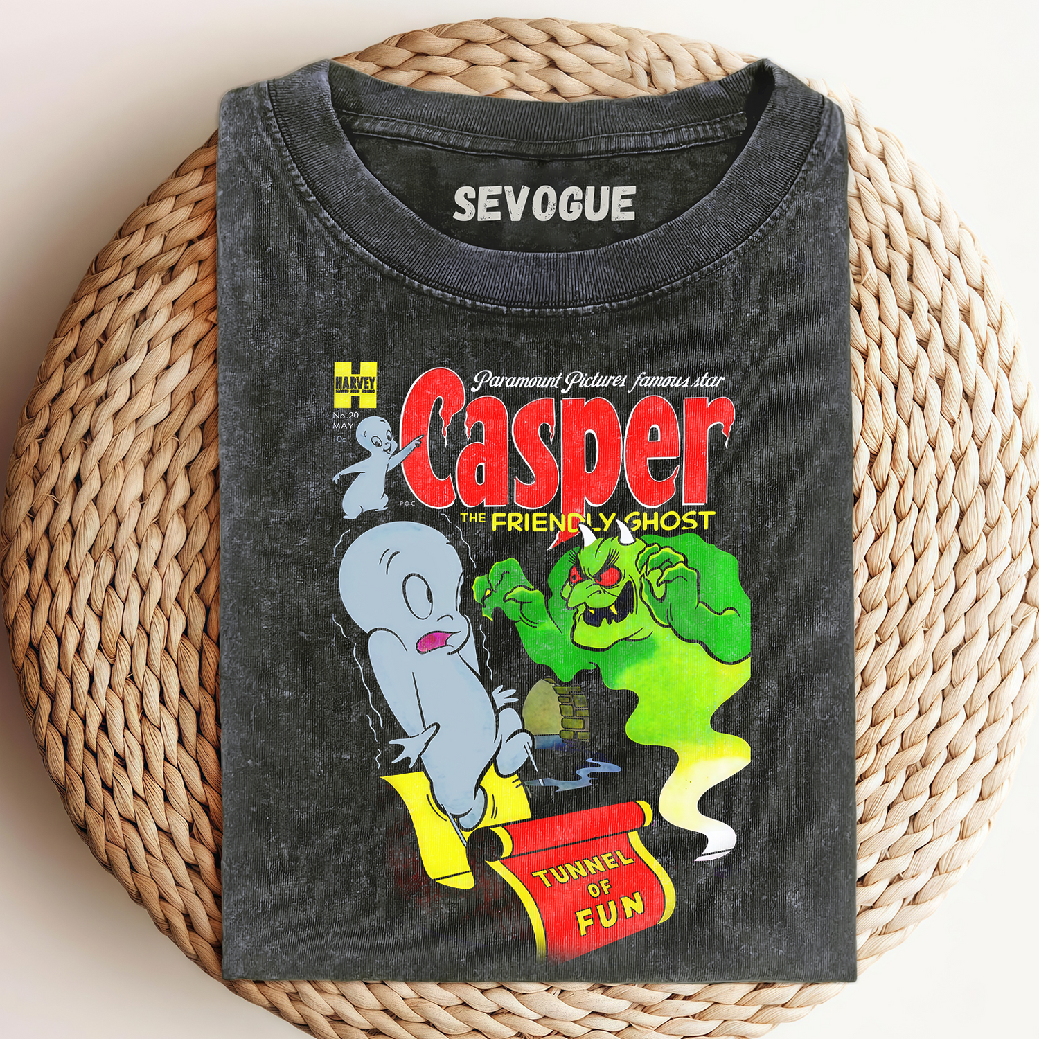 Retro 90s Casper The Friendly Ghost Halloween Spooky Halloween Unisex Tee, Sweatshirt & Hoodie