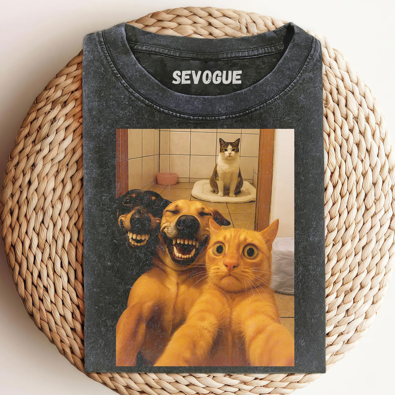 Retro Funny Kitten Unisex Tee, Sweatshirt & Hoodie