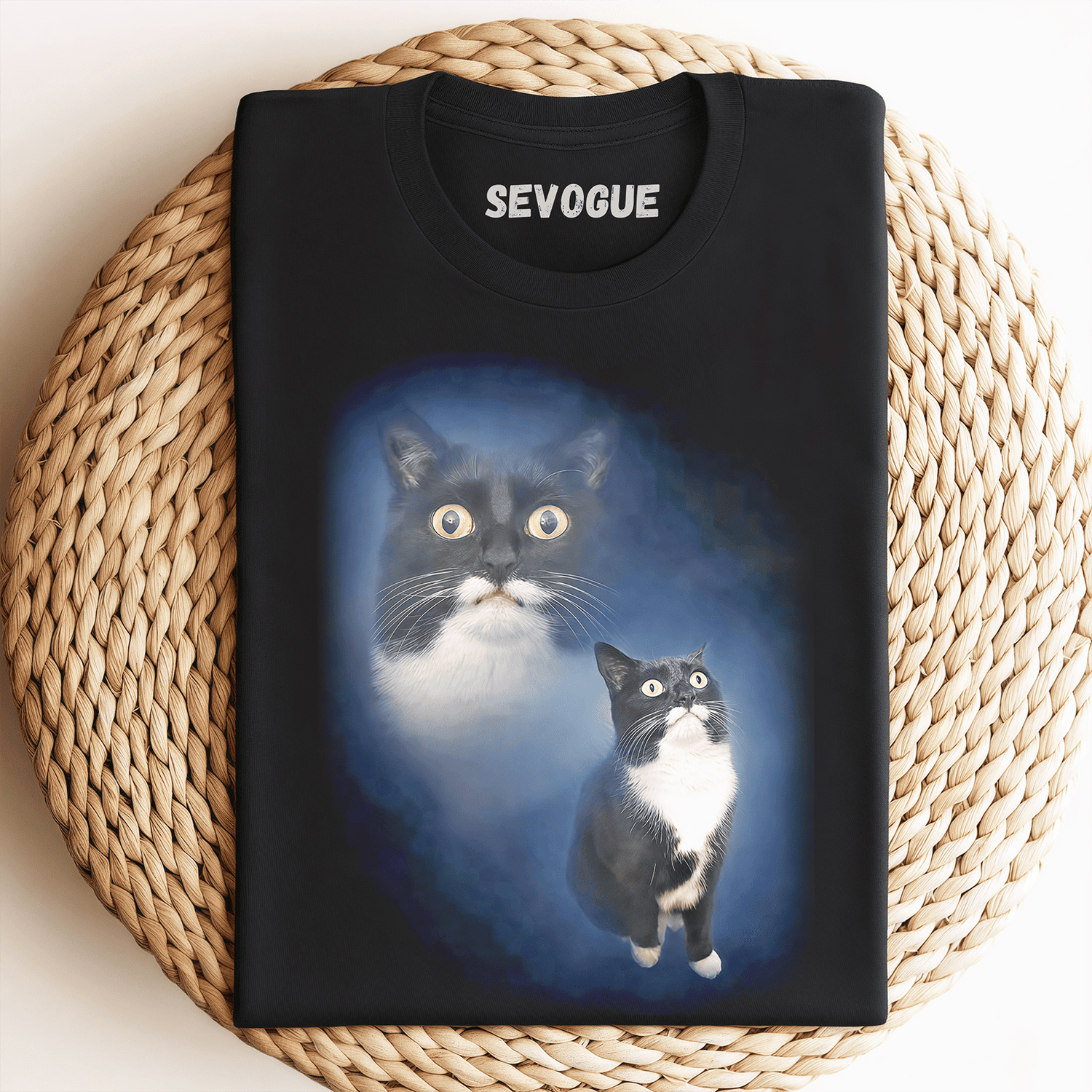 Retro Pet Portrait Unisex Tee, Sweatshirt & Hoodie