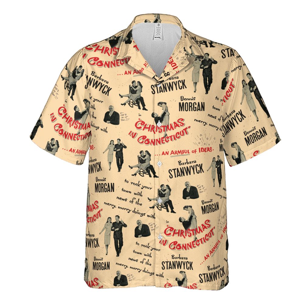 Retro Christmas connecticut Hawaiian Shirt