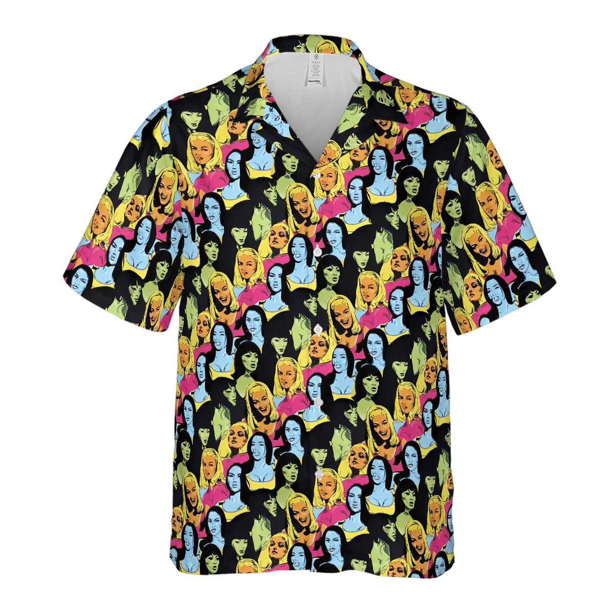 Retro Superwomen Belted Buckled and Booted Hawaiian Shirt