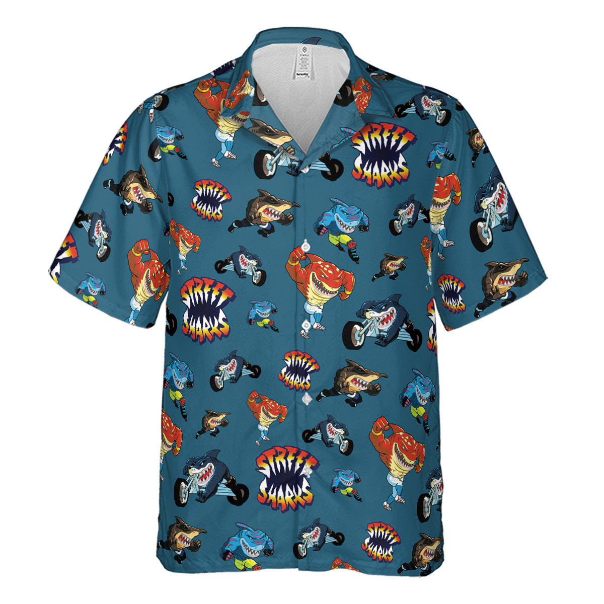 Ripster Slash Street Sharks Hawaiian Shirt