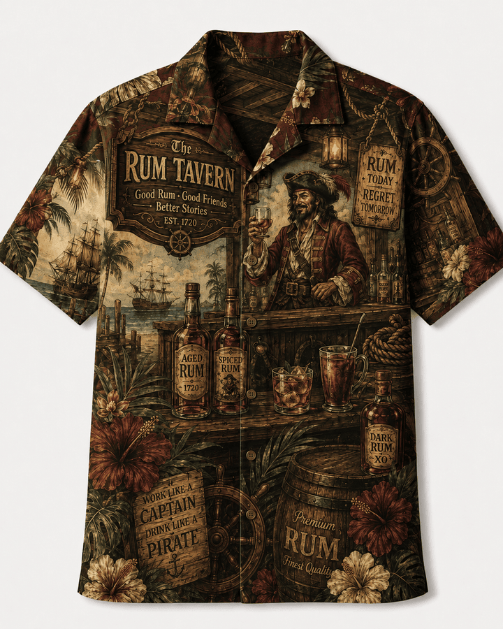 Rum Tavern Pirate Hawaiian Shirt