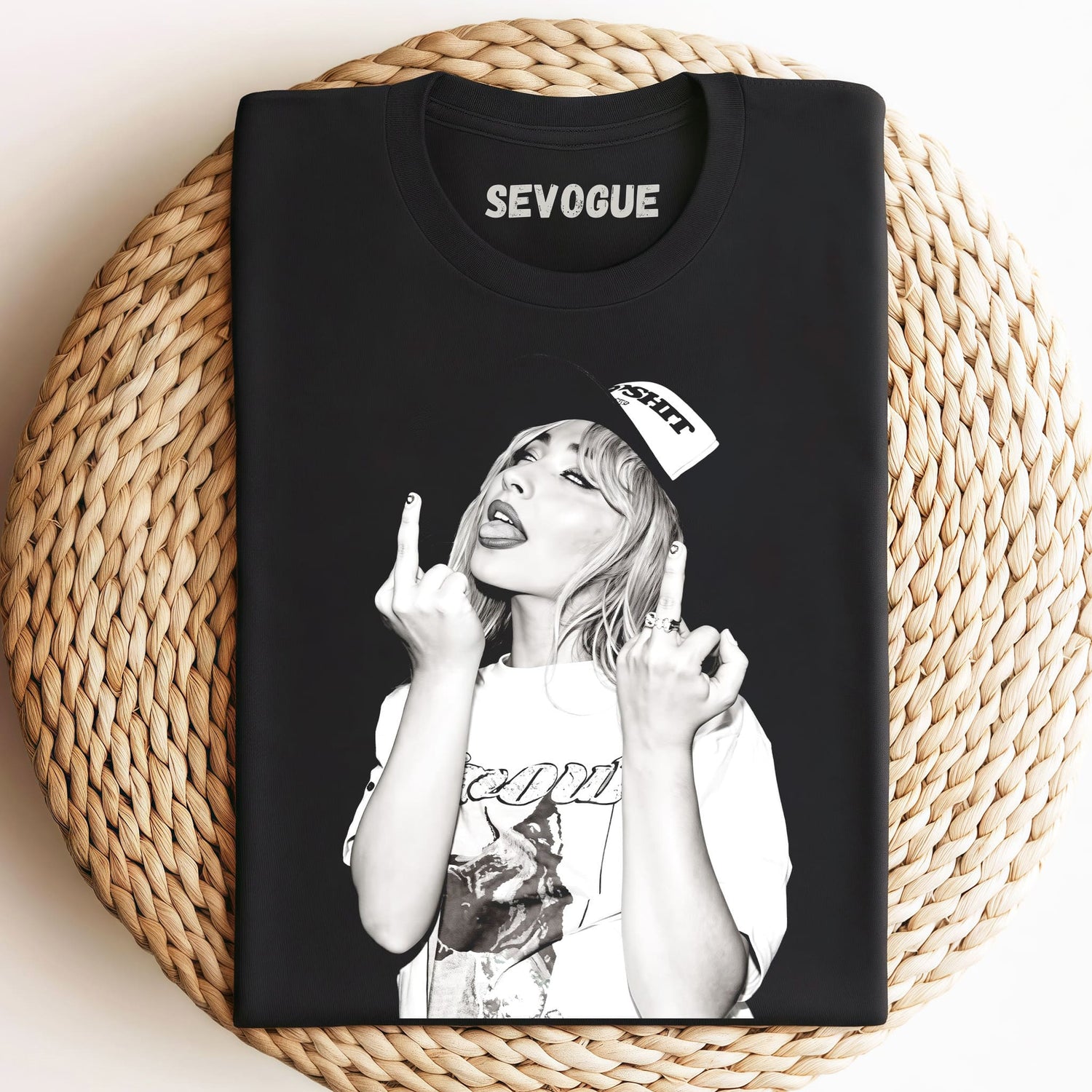 Sabrina Carpenter Gives The Middle Finger Tee & Sweat & Hood Unisex Tee, Sweatshirt & Hoodie