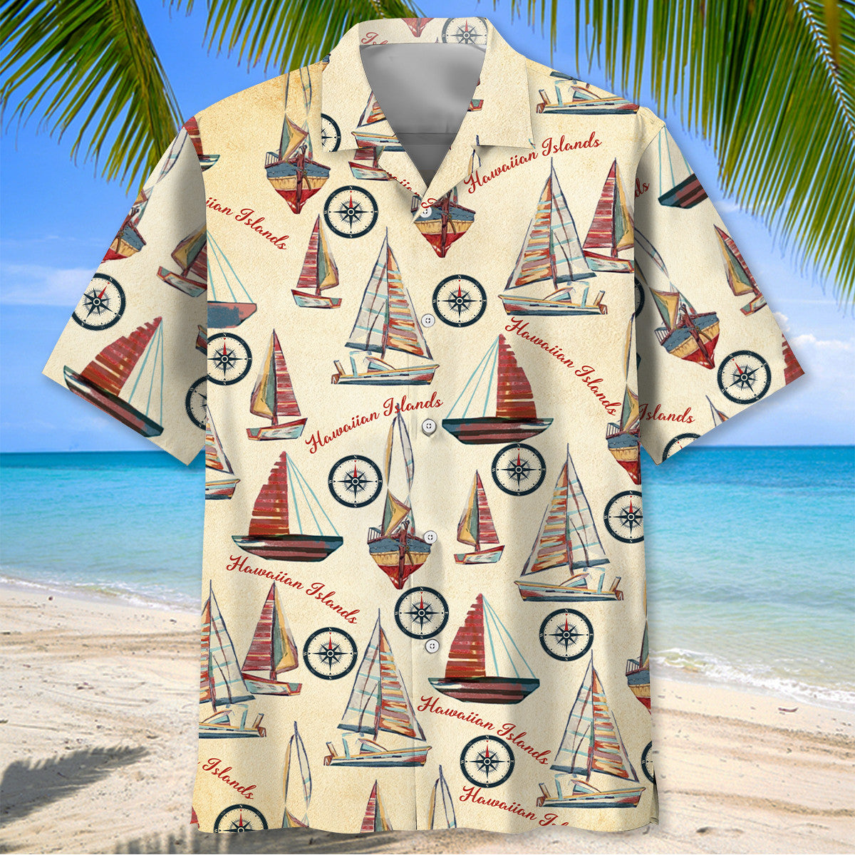 Sailboat Island Hawaiian Shirt