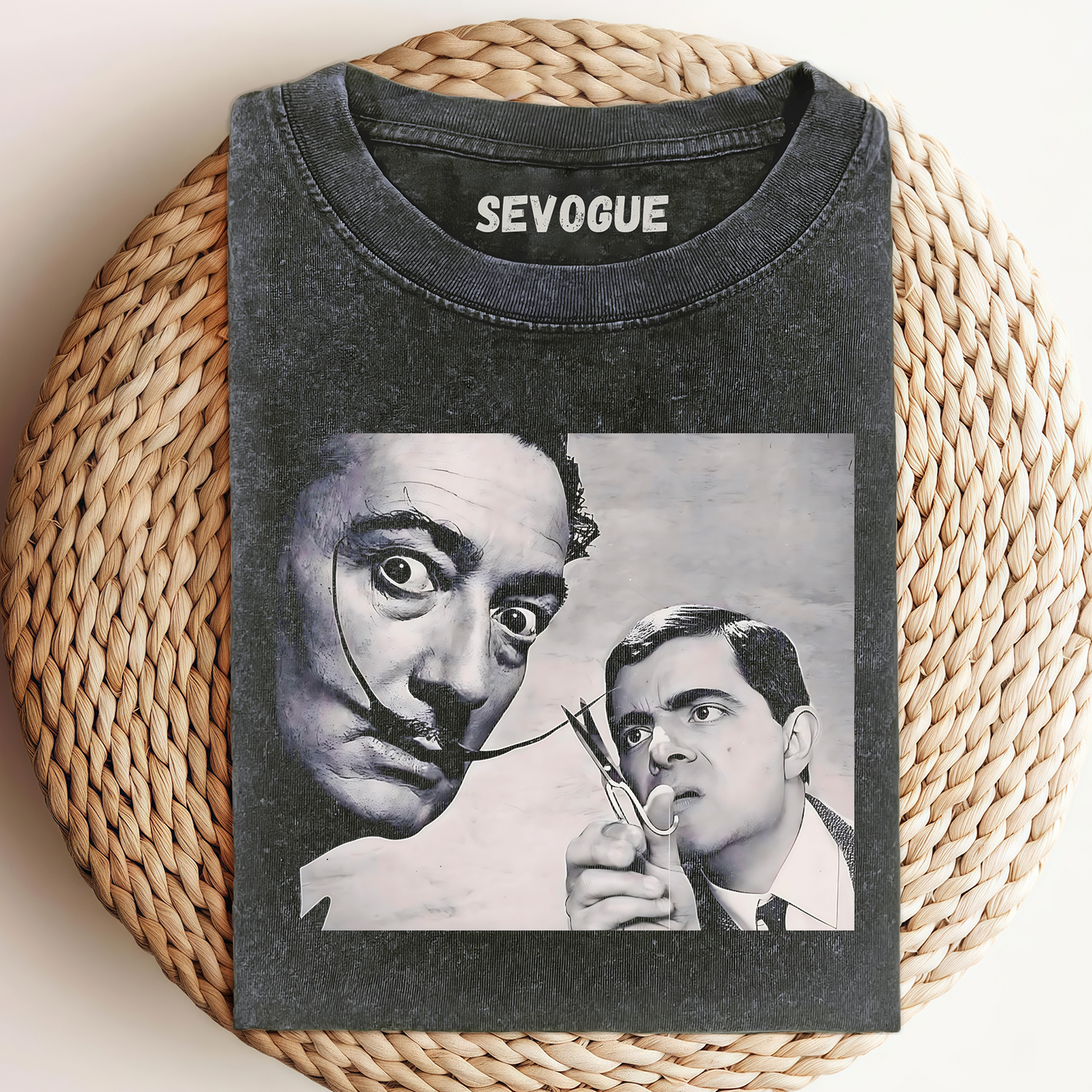 Salvador Dali And Hairdresser Mr.Bean Unisex Tee, Sweatshirt & Hoodie