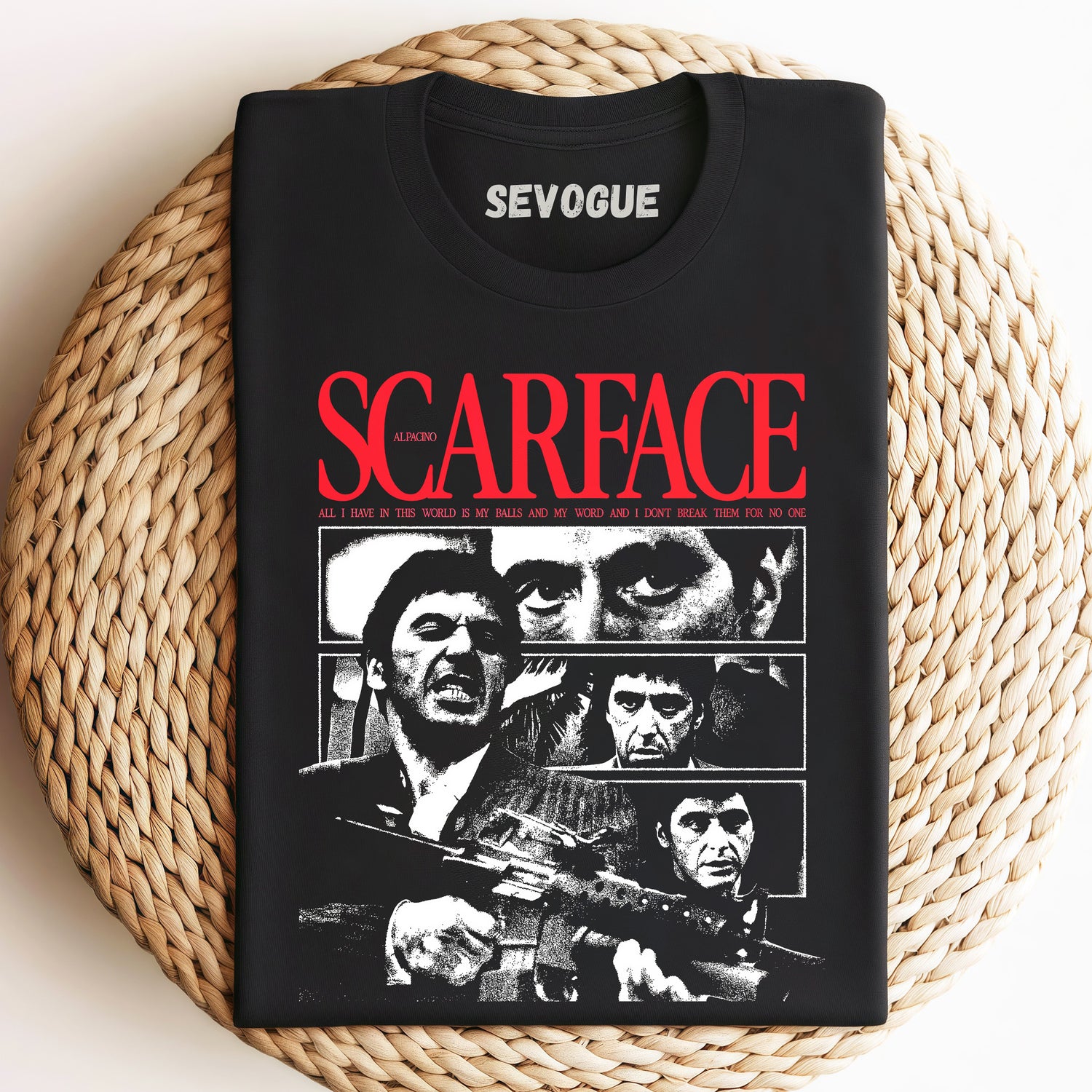Scarface Poster Unisex Tee, Sweatshirt & Hoodie