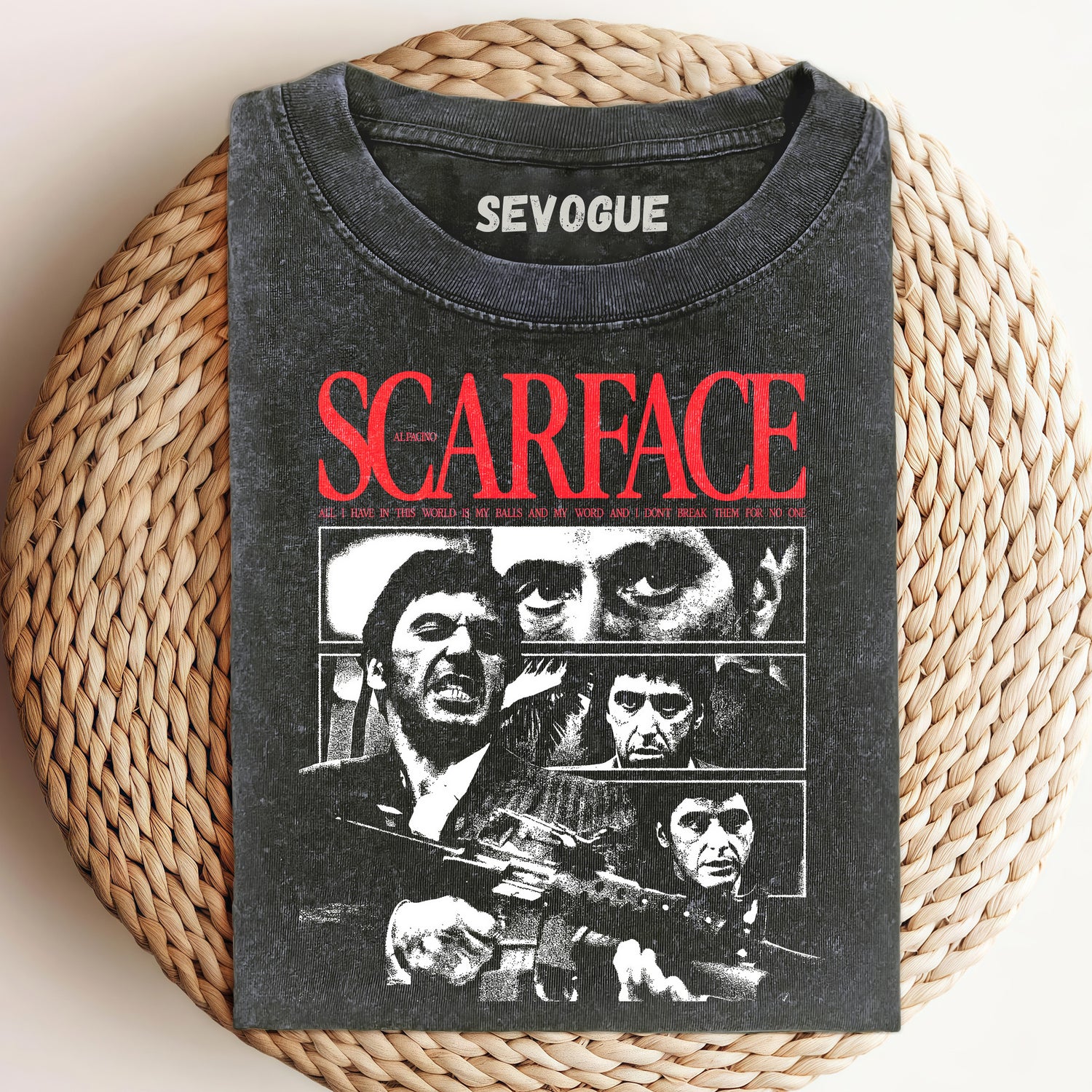 Scarface Poster Unisex Tee, Sweatshirt & Hoodie