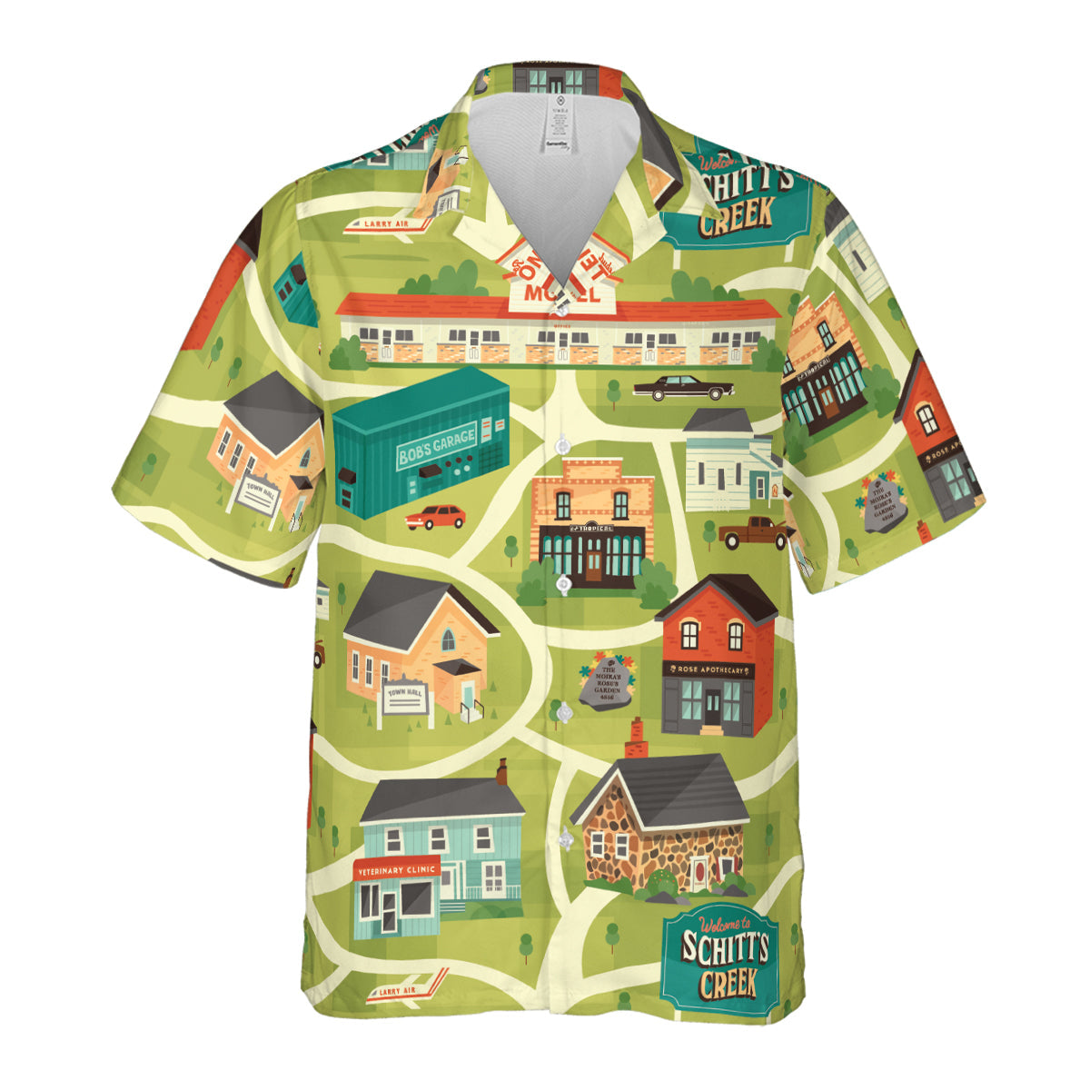 Schitt's Creek Town Map Hawaiian Shirt
