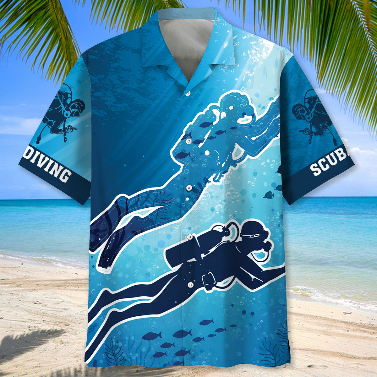 Scuba Diving Deep Sea Hawaiian Shirt