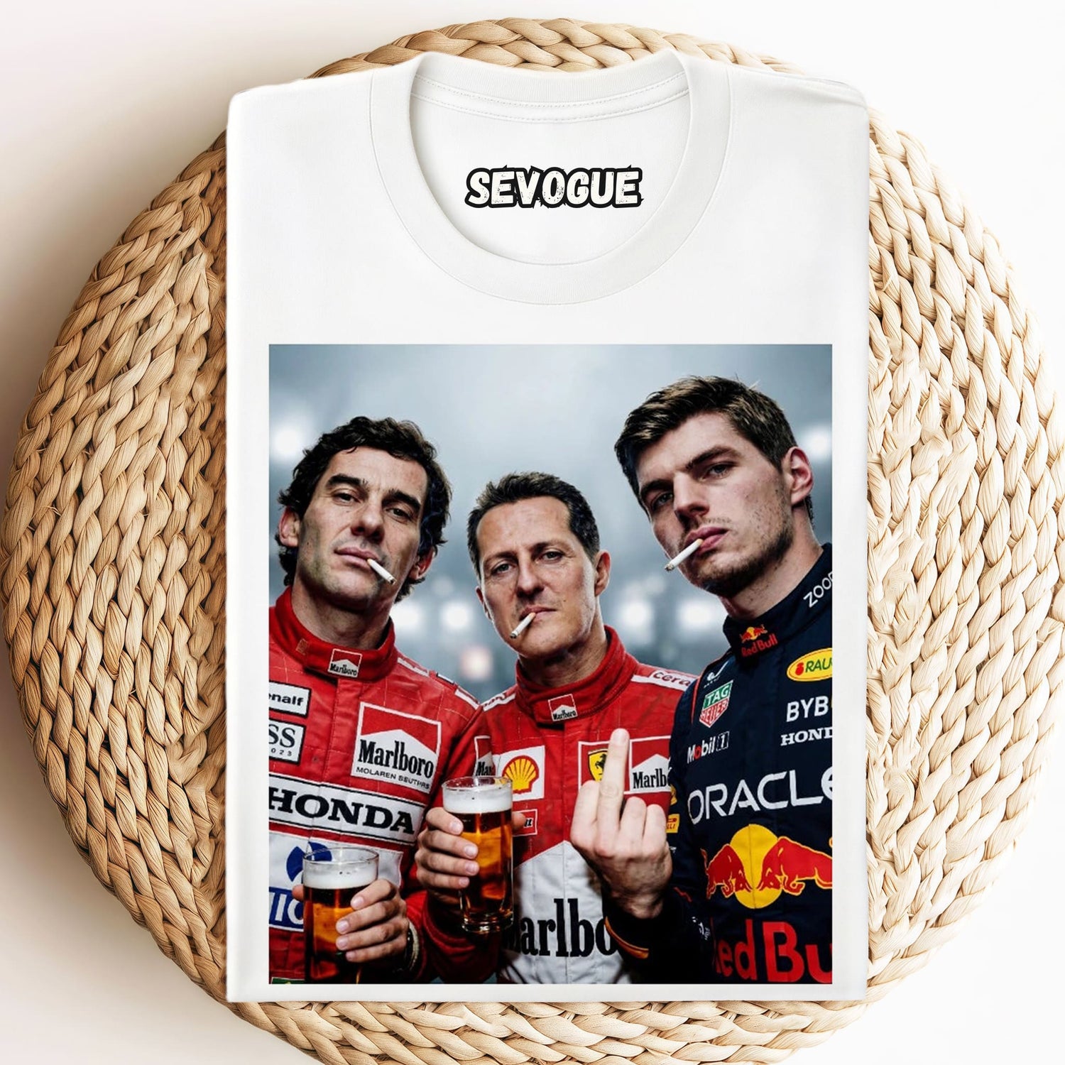 Senna & Michael Schumacher & Max Verstappen Unisex Tee, Tank Top, Layered LS, Sweatshirt & Hoodie