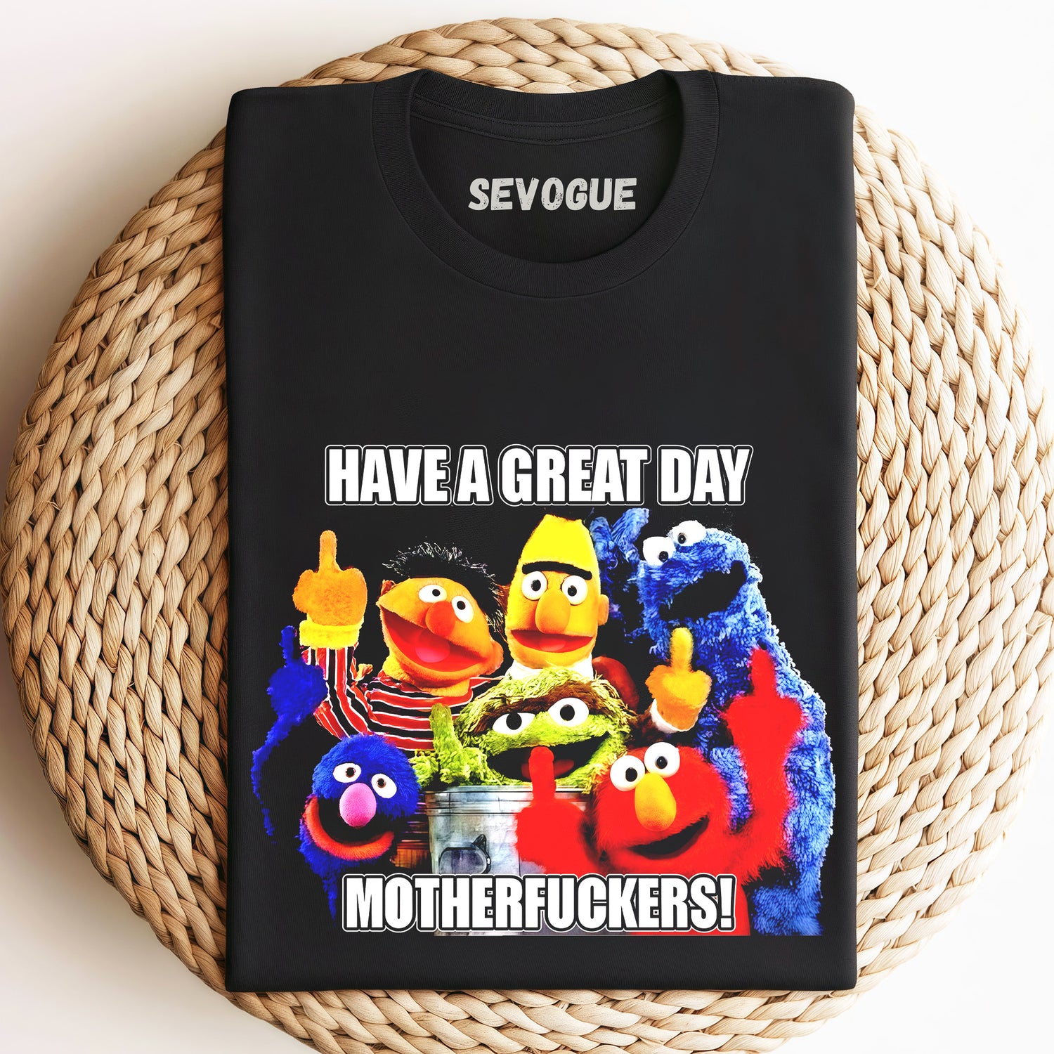 Sesame Street Gives The Middle Finger Unisex Tee, Sweatshirt & Hoodi