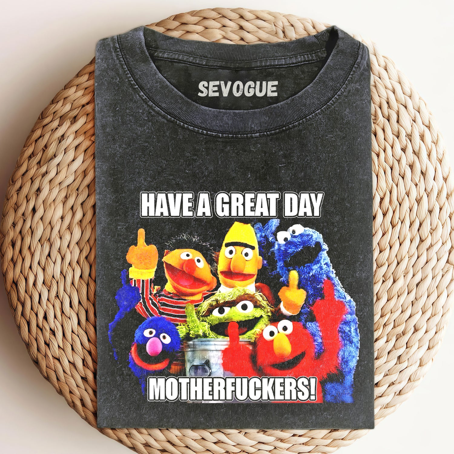 Sesame Street Gives The Middle Finger Unisex Tee, Sweatshirt & Hoodi