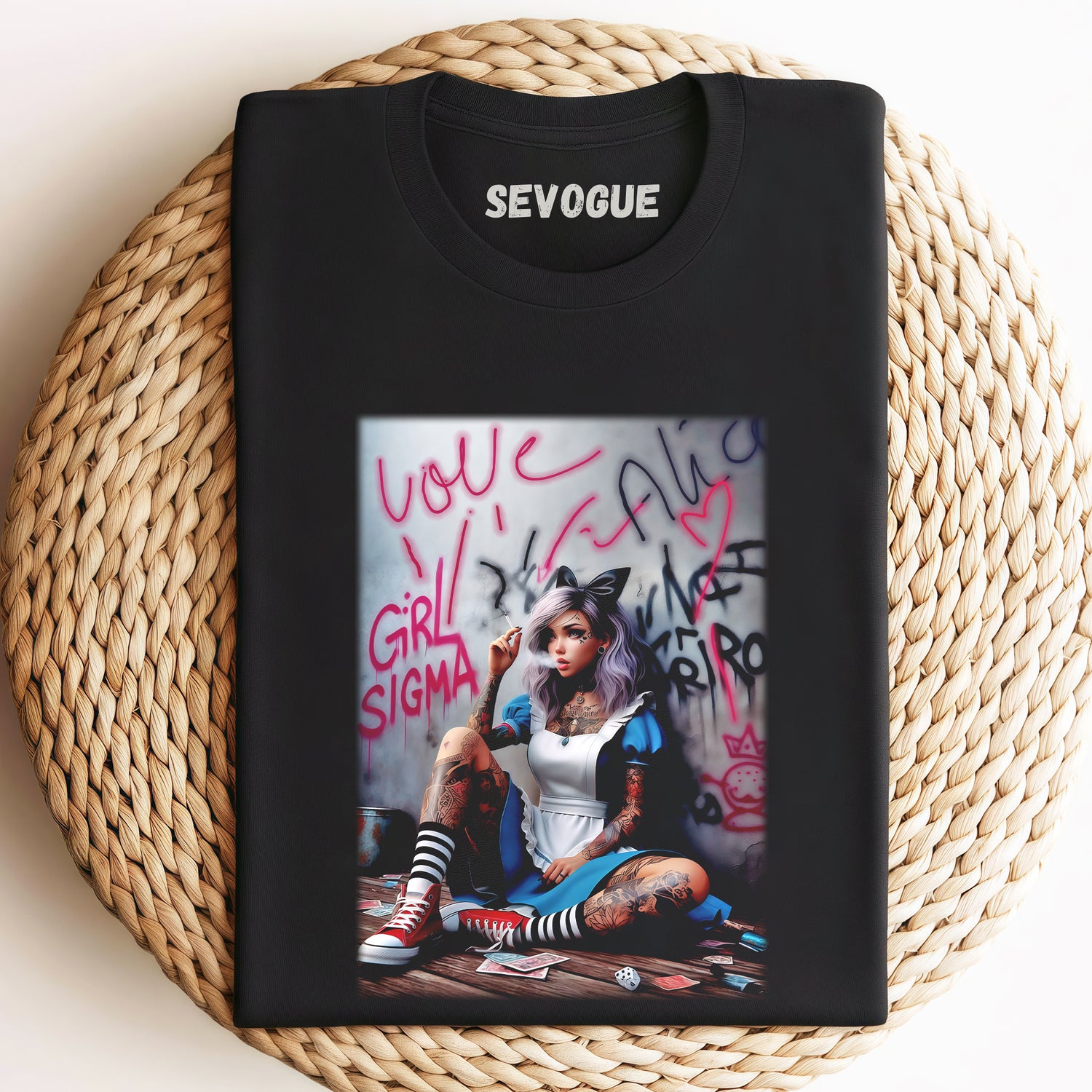 Smoking Alice Unisex Tee, Sweatshirt & Hoodi