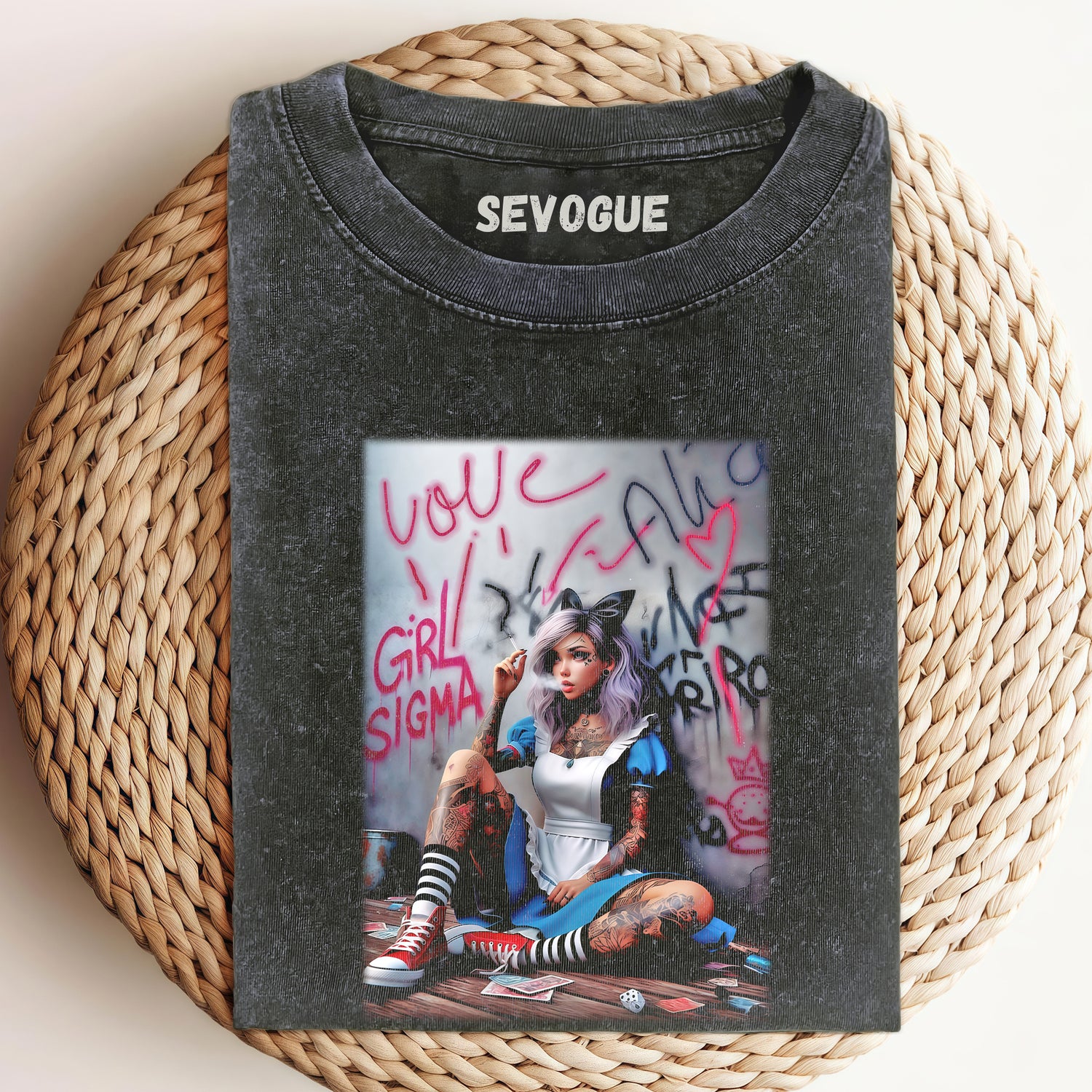 Smoking Alice Unisex Tee, Sweatshirt & Hoodi